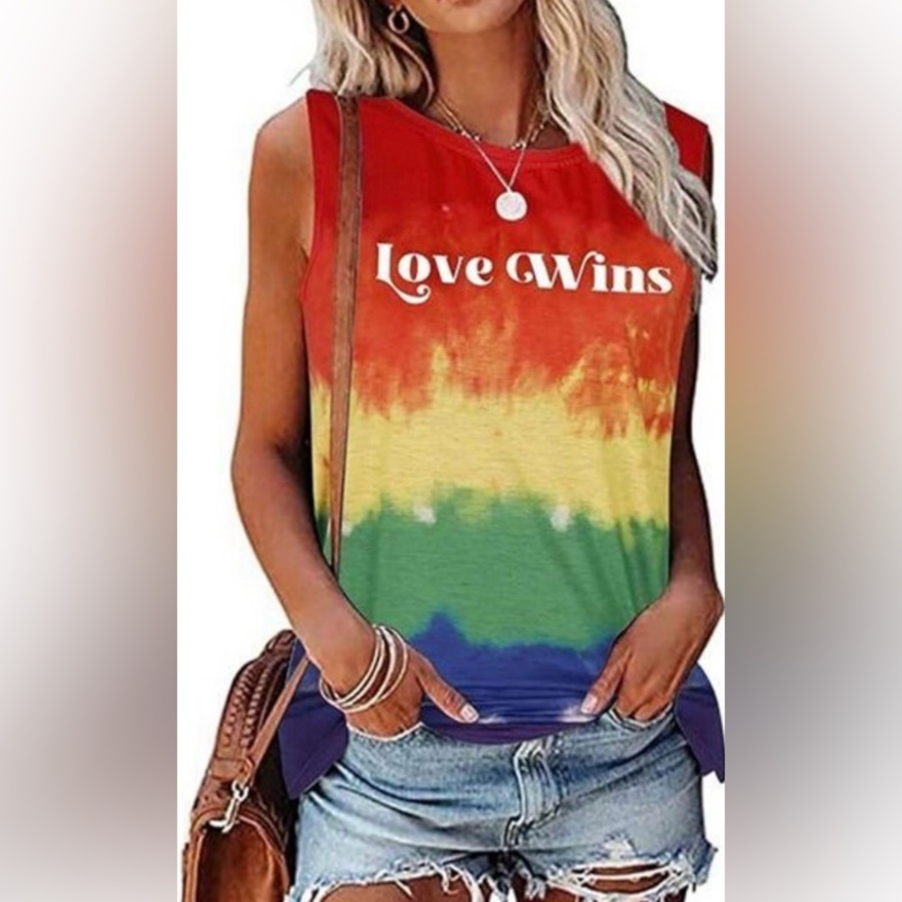 🔥🆕🔥Love Wins Rainbow Tank Top